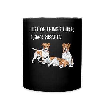 Jack Russell Terrier - Mug uni - noir - Devant