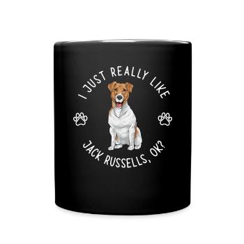 Jack Russell Terrier - Mug uni - noir - Devant