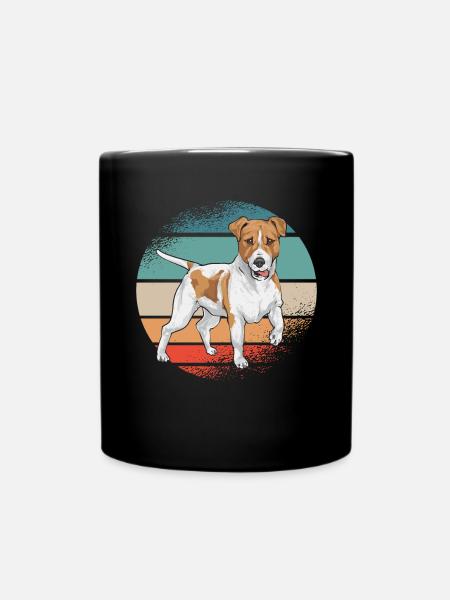 Jack Russell Terrier - Tasse einfarbig - Schwarz