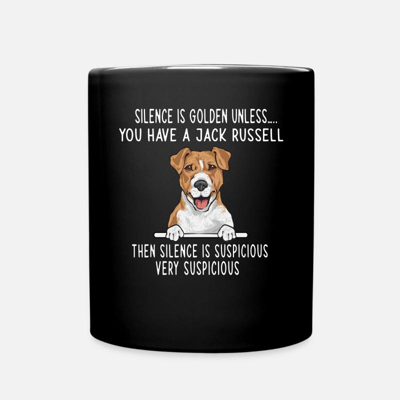 Jack Russell Terrier - Tasse einfarbig - Schwarz