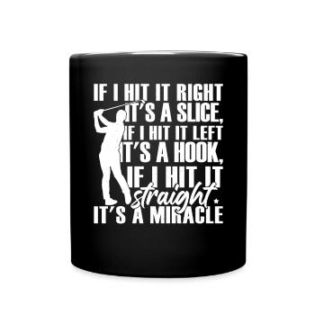 Funny Golf Quote Golfing Golf Player - Full Colour Mug - black - Front