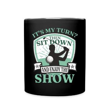 Funny Golf Humor Golf Player - Full Colour Mug - black - Front