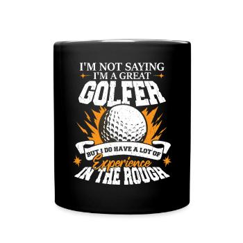 I'm A Great Golfer - Full Colour Mug - black - Front