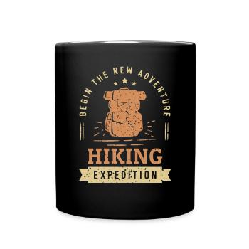 Nouvelle aventure Randonnée Expédition Randonnée Randonnée - Mug uni - noir - Devant