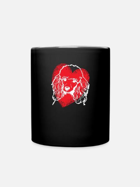 Hundezubehör Pudel Hundebesitzer - Tasse einfarbig - Schwarz