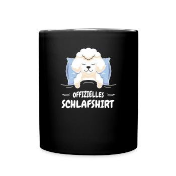 Hundezubehör Pudel Hundebesitzer - Tasse einfarbig - Schwarz - Vorne