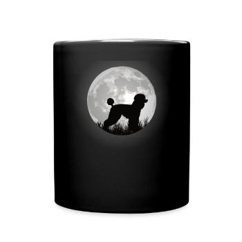 Hundezubehör Pudel Hundebesitzer - Tasse einfarbig - Schwarz - Vorne