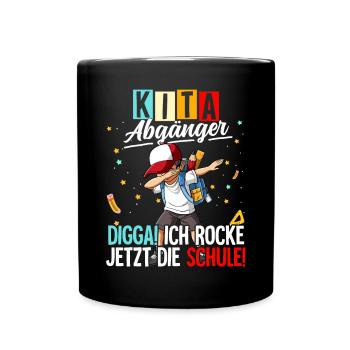 Kita Abgänger - Tasse einfarbig - Schwarz - Vorne