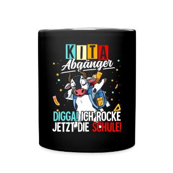 Kita Abgänger - Tasse einfarbig - Schwarz - Vorne