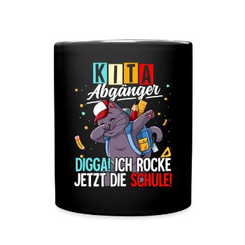 Kita Abgänger - Tasse einfarbig - Schwarz - Vorne