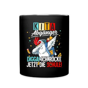 Kita Abgänger - Tasse einfarbig - Schwarz - Vorne
