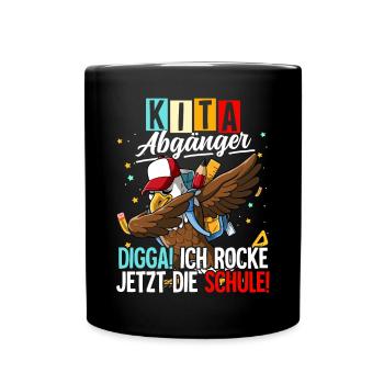 Kita Abgänger - Tasse einfarbig - Schwarz - Vorne