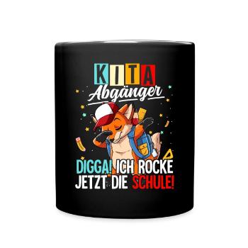 Kita Abgänger - Tasse einfarbig - Schwarz - Vorne
