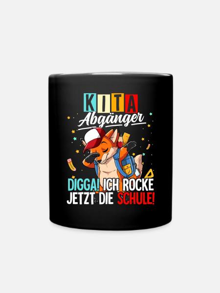 Kita Abgänger - Tasse einfarbig - Schwarz