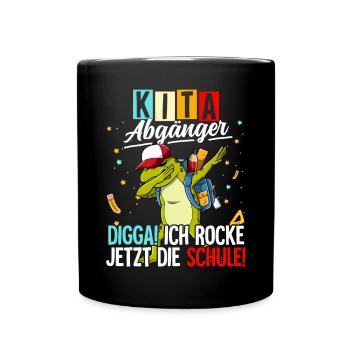 Kita Abgänger - Tasse einfarbig - Schwarz - Vorne