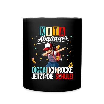 Kita Abgänger - Tasse einfarbig - Schwarz - Vorne
