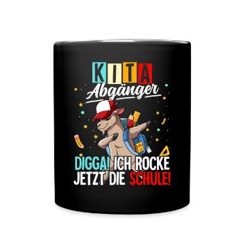 Kita Abgänger - Tasse einfarbig - Schwarz - Vorne