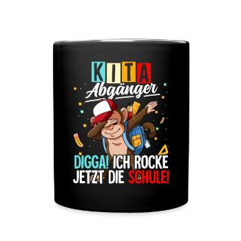Kita Abgänger - Tasse einfarbig - Schwarz - Vorne