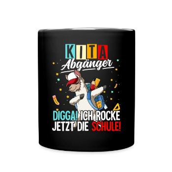 Kita Abgänger - Tasse einfarbig - Schwarz - Vorne