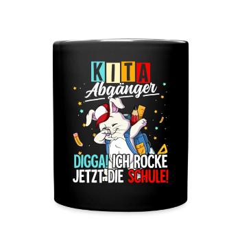 Kita Abgänger - Tasse einfarbig - Schwarz - Vorne
