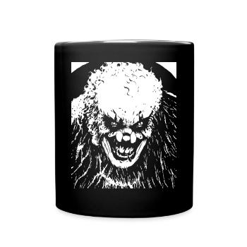 Horror Clown Spooky Halloween Horror Film Evil Cl - Tasse einfarbig - Schwarz - Vorne