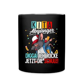 Kita Abgänger - Tasse einfarbig - Schwarz - Vorne