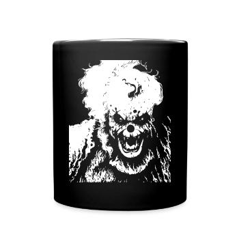 Horror Clown Spooky Halloween Horror Film Evil Cl - Tasse einfarbig - Schwarz - Vorne
