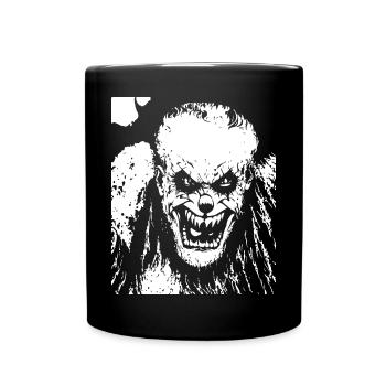 Horror Clown Spooky Halloween Horror Film Evil Cl - Tasse einfarbig - Schwarz - Vorne