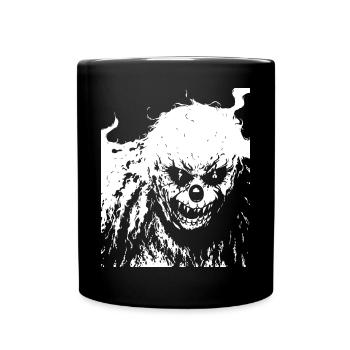 Horror Clown Spooky Halloween Horror Film Evil Cl - Full Colour Mug - black - Front