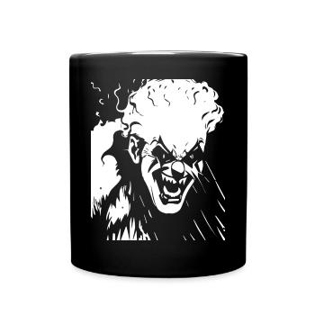 Horror Clown Spooky Halloween Horror Film Evil Cl - Full Colour Mug - black - Front