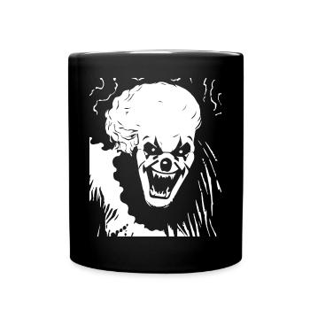 Horror Clown Spooky Halloween Horror Film Evil Cl - Tasse einfarbig - Schwarz - Vorne