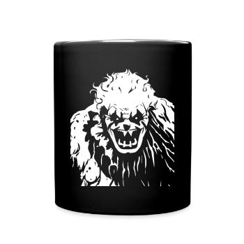 Horror Clown Spooky Halloween Horror Film Evil Cl - Full Colour Mug - black - Front