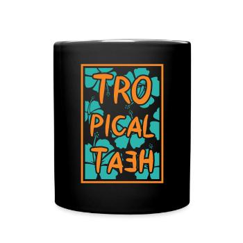 Tropical Heat Beach Summer Island Vacances - Mug uni - noir - Devant
