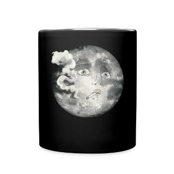 Whimsigoth Aesthetics Soft Grunge Emo Goth Smoking - Full Colour Mug - black - Front