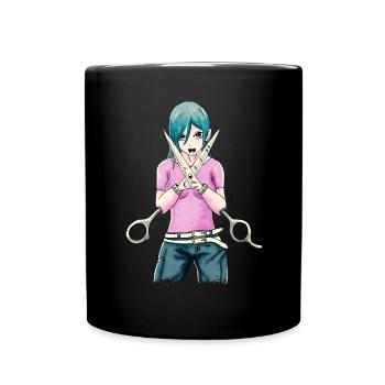 Bizarro Fiction Esthétique Weirdcore Anime Girl - Mug uni - noir - Devant