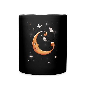 Cottagecore Vintage Butterfly Y2K Celestial - Full Colour Mug - black - Front