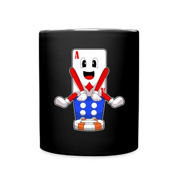 Poker Poker Jetons Cartes de poker - Mug uni - noir - Devant