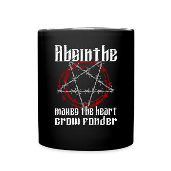 Satan Beelzebub Teufel Gothic Pentagram Mystisch - Tasse einfarbig - Schwarz - Vorne