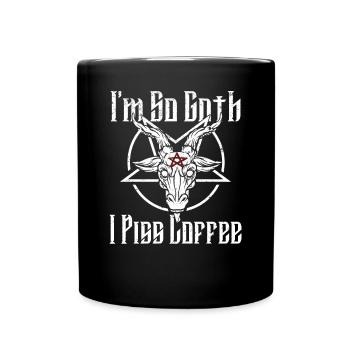 Satan Beelzebub Devil Gothic Pentagram Mystical - Full Colour Mug - black - Front