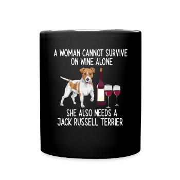 Jack Russell Terrier - Mug uni - noir - Devant