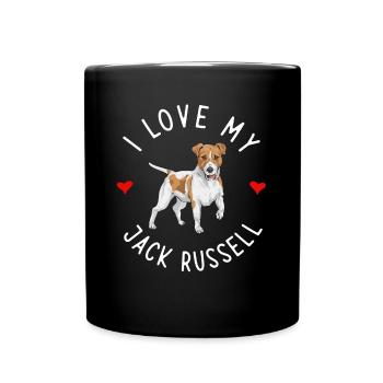 Jack Russell Terrier - Mug uni - noir - Devant