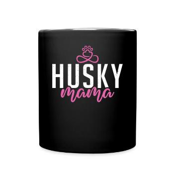 Cadeaux de chien Husky - Mug uni - noir - Devant