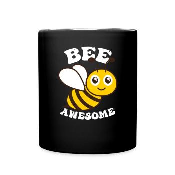 Bee Awesome - Full Colour Mug - black - Front