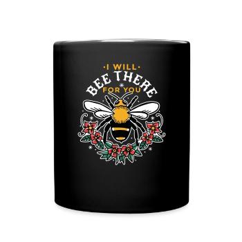 Bee Quote Women Honeybee Bumblebee - Full Colour Mug - black - Front