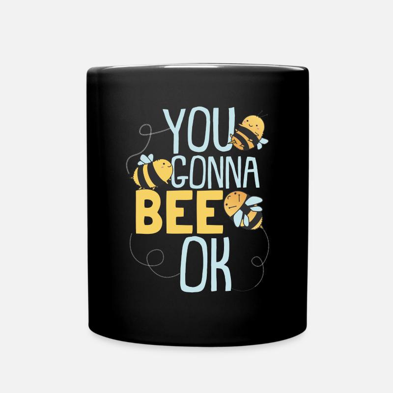 Tu vas à Bee Ok | Bourdon mignon d’abeille - Mug uni - noir