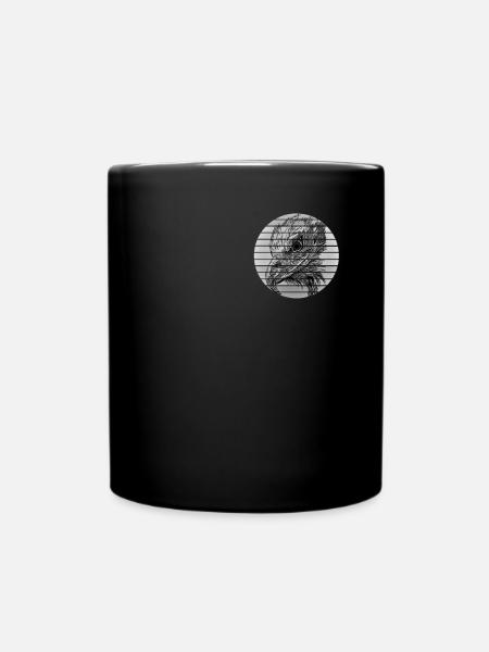 Adler - Tasse einfarbig - Schwarz