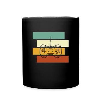 Gaming Retro - Full Colour Mug - black - Front