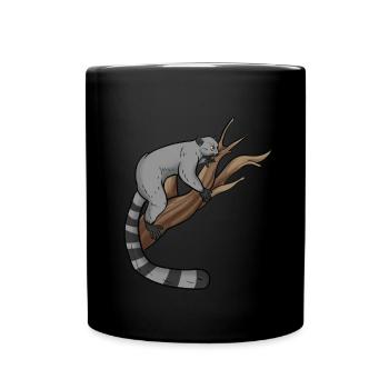 Lémurien - Mug uni - noir - Devant