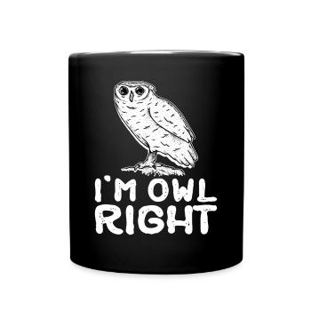 Ornithologist Birds Of Prey Nocturnal Bird I'm Owl - Tasse einfarbig - Schwarz - Vorne