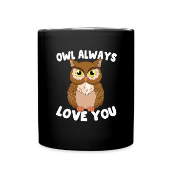 Owl Always Love You Owlets Nocturnal Birds Of Prey - Full Colour Mug - black - Front